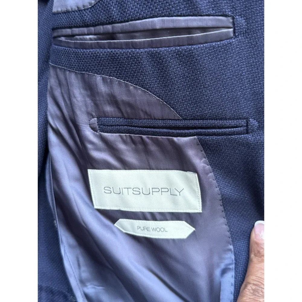 Suit Supply Havana Single Breasted Vitale Barberis Canonico Wool Blazer 36R 46R